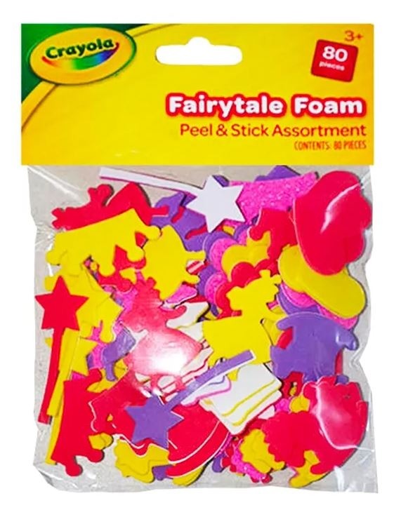 Crayola Fairytale Foam Peel & Stick Assortment RRP 1 CLEARANCE XL 99p